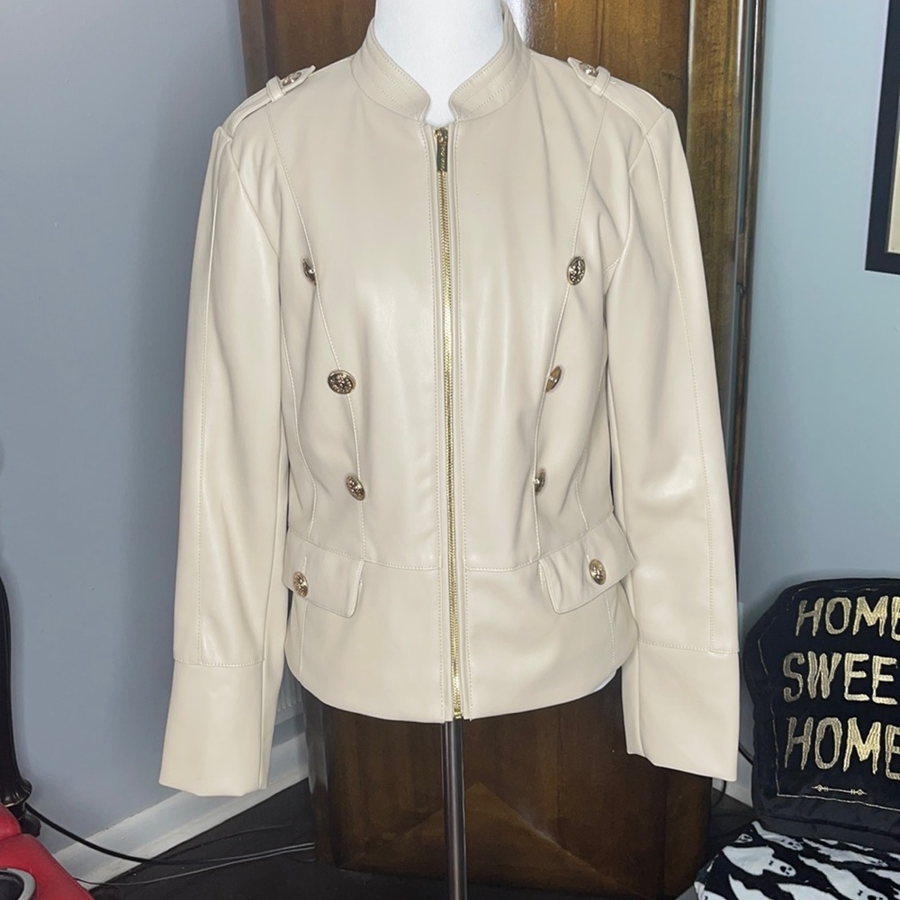 Calvin Klein Tan Leather Jacket